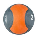 Ficha técnica e caractérísticas do produto Medicine Ball 2kg Vollo Preta/Laranja