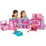 Ficha técnica e caractérísticas do produto Mega Trailer Barbie Family Mattel Rosa