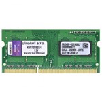 Ficha técnica e caractérísticas do produto Memória 4GB 1333MHz DDR3 Non-ECC CL9 SODIMM SR X8 - KVR13S9S8/4 - Kingston