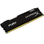 Memória 4GB DDR4 Kingston HyperX Fury 2400Mhz CL15 Black - HX424C15FB/4