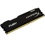 Ficha técnica e caractérísticas do produto Memória 4GB DDR4 Kingston HyperX Fury 2400Mhz CL15 Black - HX424C15FB/4