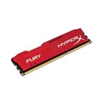 Ficha técnica e caractérísticas do produto Memória 4GB Kingston DDR3 1866MHz CL10 HyperX Fury-HX318C10FR/4-Vermelho