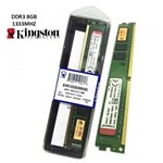 Ficha técnica e caractérísticas do produto Memoria 8GB 1333 MHz DDR3 CL9 DIMM KVR1333D3N9/8G - Kingston