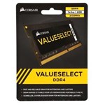 Ficha técnica e caractérísticas do produto Memória Corsair 4GB DDR4 SODIMM 2133MHz CL15 ValueSelect para Notebook