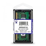 Ficha técnica e caractérísticas do produto Memória DDR3L 4GB Notebook 1600Mhz Kingston CL11 KVR16LS11/4