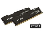 Ficha técnica e caractérísticas do produto Memoria Desktop Gamer DDR4 HYPERX HX424C15FB2K2/16 FURY 16GB KIT(2X8GB) 2400MHZ CL15 DIMM BLACK