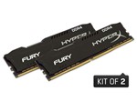 Ficha técnica e caractérísticas do produto Memória Desktop Gamer Ddr4 Hyperx Hx424c15fb2k2/16 Fury 16gb Kit(2x8gb) 2400mhz Cl15 Dimm Black