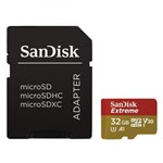 Ficha técnica e caractérísticas do produto Cartão de Memória Sandisk Micro Sd Extreme Classe 10-32gb