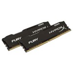Ficha técnica e caractérísticas do produto Memória Gamer Hyperx Fury DDR4 8GB Kit (2x4GB) 2400Mhz CL15 Dimm HX424C15FBK2/8