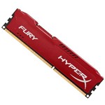 Ficha técnica e caractérísticas do produto Memoria Hyperx Kingston Ddr3 8GB Fury 1600 Mhz Vermelho