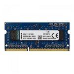 Ficha técnica e caractérísticas do produto Memória Kingston 4GB 1600Mhz 1.35v DDR3L P/ Notebook CL11 - KVR16LS11/4