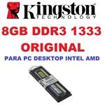 Ficha técnica e caractérísticas do produto Memoria Kingston Ddr3 8gb 1333 Mhz Desktop 16 Chips Original - 7893590574081