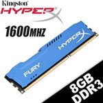 Ficha técnica e caractérísticas do produto Memória Kingston Hyperx Fury 8Gb 1600Mhz Ddr3 Blue Series