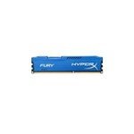 Ficha técnica e caractérísticas do produto Memória Kingston HyperX Fury 8GB 1600MHz DDR3 CL10 Azul HX316C10F/8
