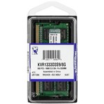 Ficha técnica e caractérísticas do produto Memoria Notebook 8GB DDR3 1333 Mhz Kingston Kvr1333d3s9/8g