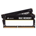 Ficha técnica e caractérísticas do produto Memória Notebook DDR4 - 16GB (2x 8GB) / 2.666MHz - Corsair Mac - CMSA16GX4M2A2666C18