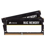 Ficha técnica e caractérísticas do produto Memória Notebook DDR4 - 32GB (2x 16GB) / 2.666MHz - Corsair Mac - CMSA32GX4M2A2666C18