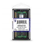 Ficha técnica e caractérísticas do produto Memória para Notebook Kingston 8GB 1600MHz DDR3L CL11 KVR16LS11/8