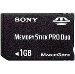 Ficha técnica e caractérísticas do produto Memory Stick Pro Duo 1GB - Sony
