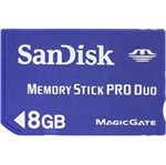Ficha técnica e caractérísticas do produto Memory Stick Pro Duo 8GB - Sandisk