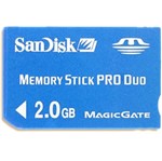 Ficha técnica e caractérísticas do produto Memory Stick Pro Duo 2GB - Sandisk
