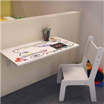 Ficha técnica e caractérísticas do produto Mesa de Estudo Infantil Kids Dobrável com 01 Cadeira - Lymdecor