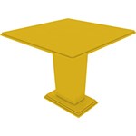 Ficha técnica e caractérísticas do produto Mesa de Jantar Color 85x85cm Amarelo Laca - Vtec