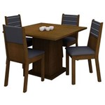 Ficha técnica e caractérísticas do produto Mesa de Jantar com 4 Cadeiras Madesa Olga - Imbuía