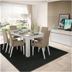 Ficha técnica e caractérísticas do produto Mesa de Jantar com 6 Cadeiras Cristal Madesa Branco