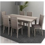Ficha técnica e caractérísticas do produto Mesa de Jantar com 6 Cadeiras Veneza Madesa