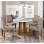Ficha técnica e caractérísticas do produto Mesa de Jantar Isabela com 4 Cadeiras Ana New Ceval