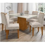 Ficha técnica e caractérísticas do produto Mesa de Jantar Jasmin com 6 Cadeiras Amanda New Ceval