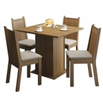 Ficha técnica e caractérísticas do produto Mesa de Jantar Madesa Kate com 4 Cadeiras – Pérola - Rustic