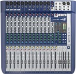 Ficha técnica e caractérísticas do produto Mesa de Som Signature 16 Soundcraft 16 Canais