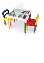 Ficha técnica e caractérísticas do produto Mesa Didatica Infantil com 02 Cadeiras - Poliplac