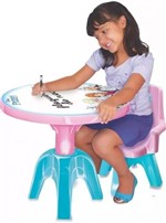 Ficha técnica e caractérísticas do produto Mesa e Cadeira Frozen Mesinha Infantil Líder Brinquedos