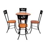 Ficha técnica e caractérísticas do produto Mesa e Cadeiras para Lanchonete Bar e Cafeteria