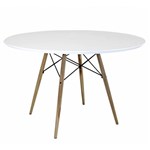 Ficha técnica e caractérísticas do produto Mesa Eames Wood Ø 120 Cm Paris - Iummi