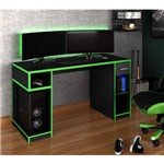 Ficha técnica e caractérísticas do produto Mesa Gamer IDL XP 1000 Pro Siena Móveis Black Verde