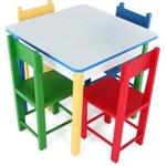 Ficha técnica e caractérísticas do produto Mesa Infantil Com 4 Cadeiras