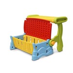 Mesa Infantil 3 em 1 Plastico Banco Bau Cadeira Colorido Iwmi-3x1 Importway