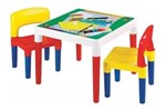 Ficha técnica e caractérísticas do produto Mesa Infantil Escolar com Duas Cadeiras 9068 Bell Toy