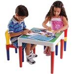 Ficha técnica e caractérísticas do produto Mesa Infantil Escolar com Duas Cadeiras 9068 - Bell Toy