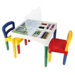 Ficha técnica e caractérísticas do produto Mesa Infantil Escolar com Duas Cadeiras - Bell Toy