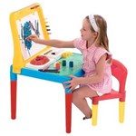 Ficha técnica e caractérísticas do produto Mesa Infantil Pequeno Artista com Cadeira e Quadro 9052 Bell Toy