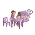 Ficha técnica e caractérísticas do produto Mesa Infantil Princesa Sofia com Jogos Educativos e Tabuleiro Mesinha Educacional com 2 Cadeiras Desmontavel