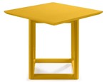 Ficha técnica e caractérísticas do produto Mesa Lateral Alta Square Amarelo - Máxima