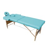 Ficha técnica e caractérísticas do produto Mesa Maca de Massagem Estética Dobrável Portátil com Orifício Azul - Tander