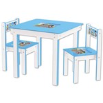 Ficha técnica e caractérísticas do produto Mesa Mesinha Infantil 2 Cadeiras Goplay Azul
