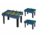 Ficha técnica e caractérísticas do produto Mesa Multi Jogos 3 X 1 Pebolim, Ping Pong e Futebol de Botão Klopf 1058 Galera